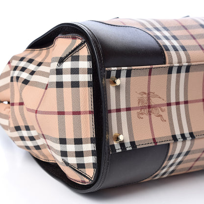 Burberry Haymarket Check Small Gladstone Chocolate 9 of 9