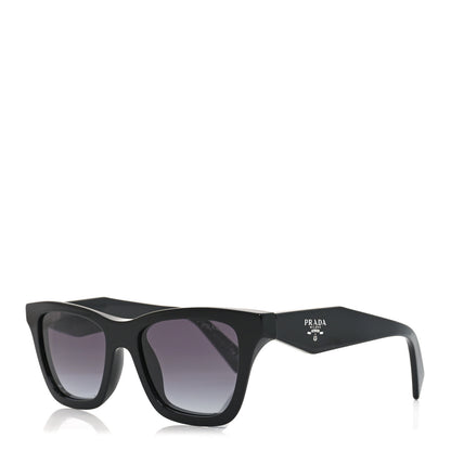 Prada Acetate Square Sunglasses SPR C07 Black 1 of 7