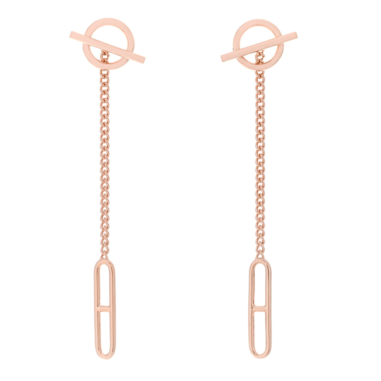 18K Rose Gold Echappee Earrings