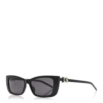 Gucci Acetate Crystal Rectangle Sunglasses GG1681S Black 1 of 14