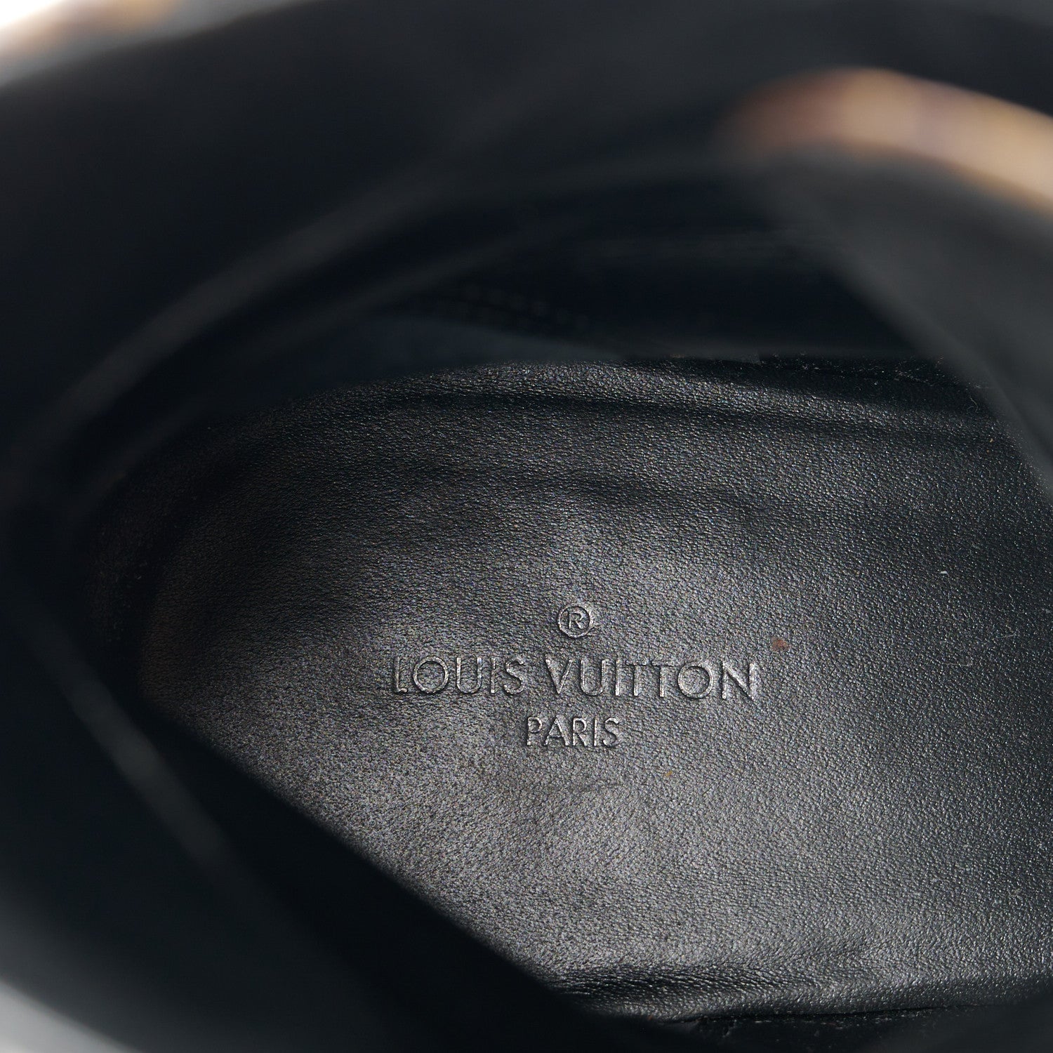 Louis Vuitton Suede Calfskin Crocodile Embossed Patent Monogram Laureate Platform Desert Boots 38 Black 7 of 8
