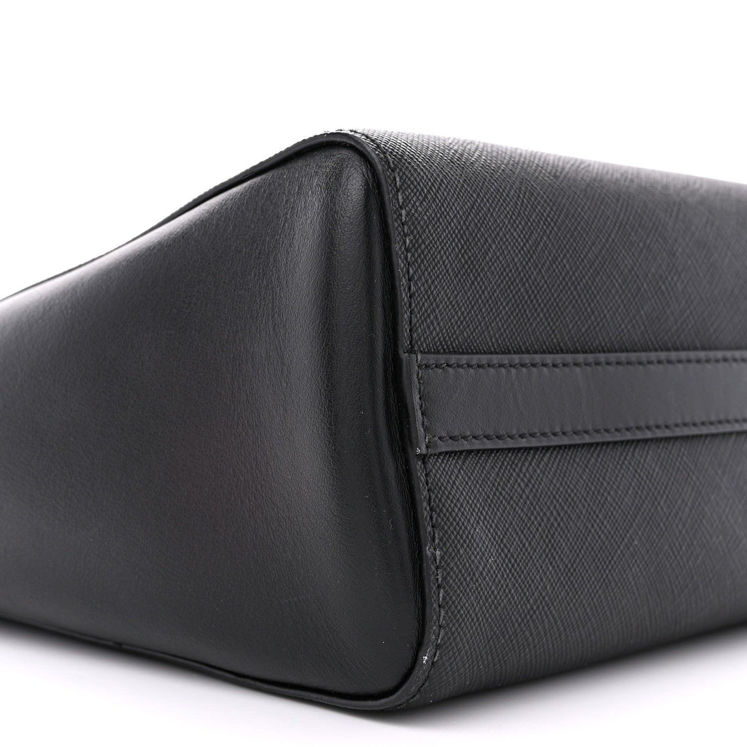 Prada Saffiano Soft Calfskin Zippered Tote Black 9 of 13