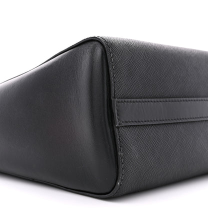 Prada Saffiano Soft Calfskin Zippered Tote Black 9 of 13