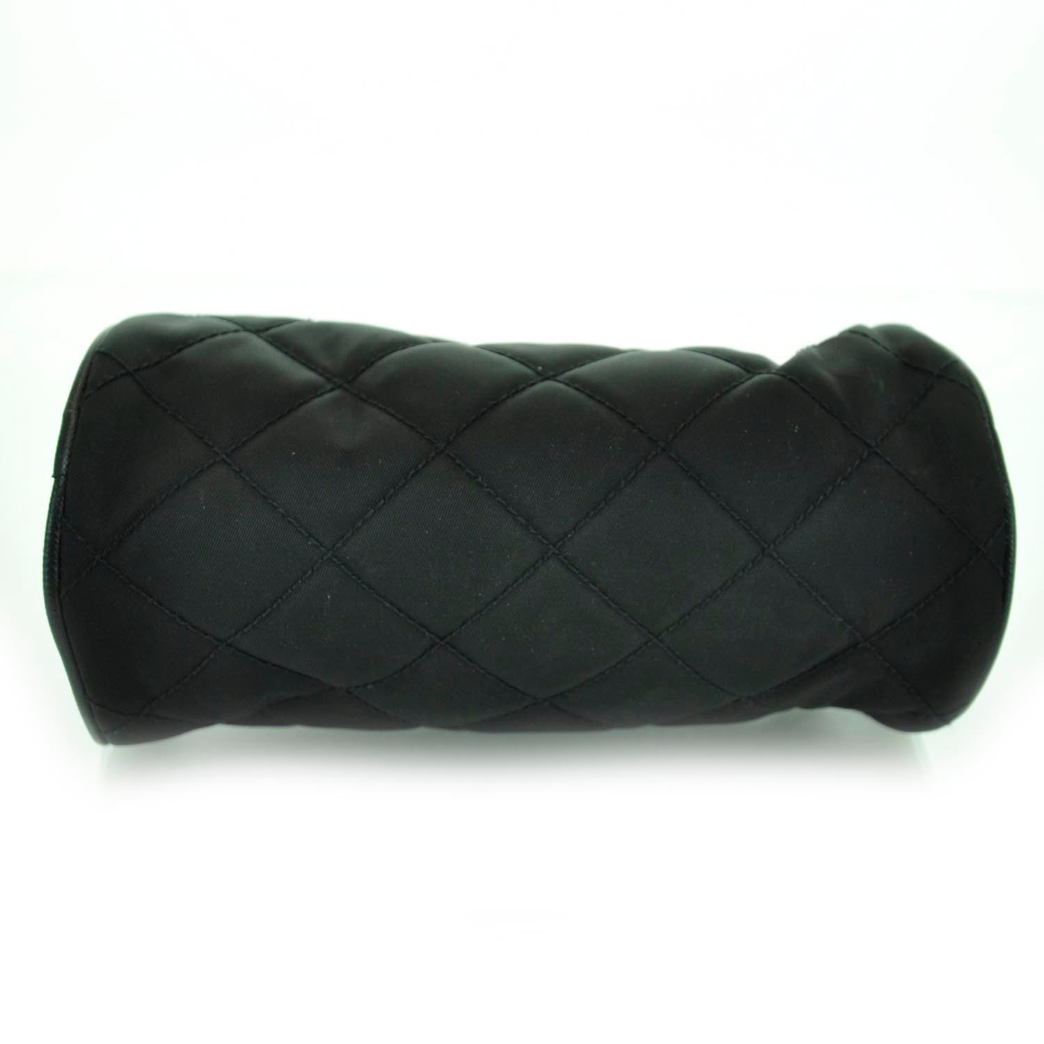Prada Tessuto Nylon Quilted Handbag Nero Black 3 of 9