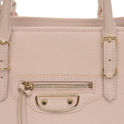 Balenciaga Grained Calfskin Gold Metallic Edge Hardware Papier Mini A4 Tote 10 of 10