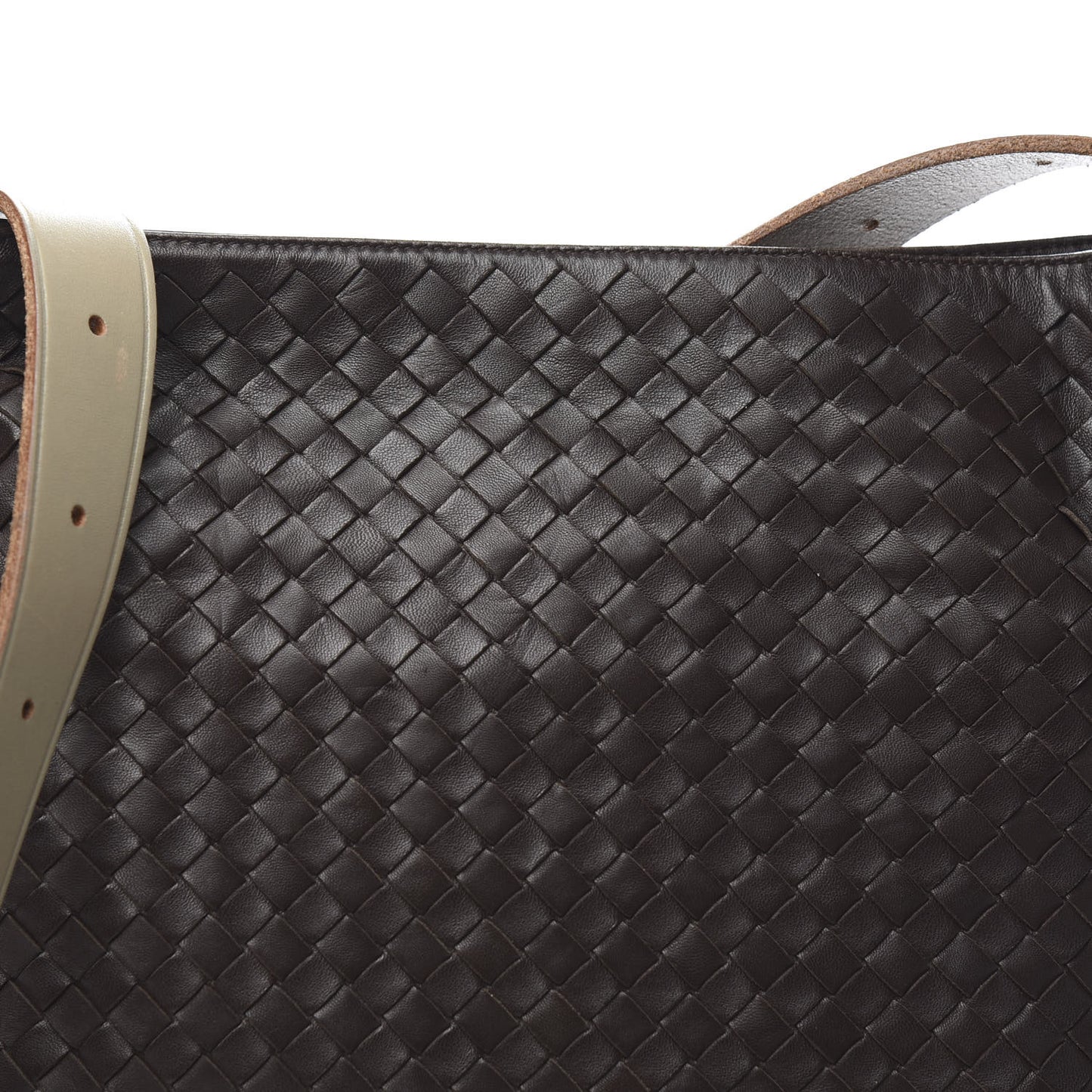 Nappa Intrecciato Marquise Flower Crossbody Messenger Bag Ebano