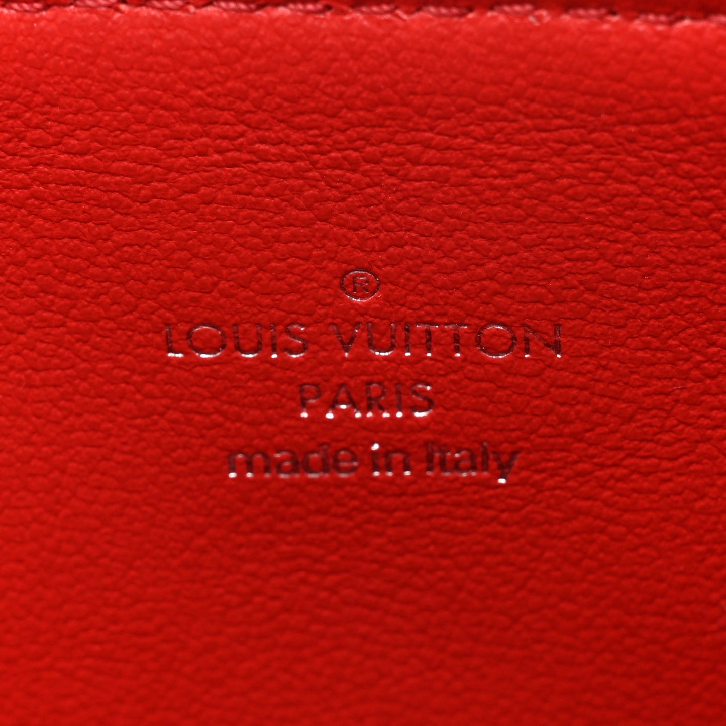 Lambskin Embossed Monogram Coussin PM Bleu