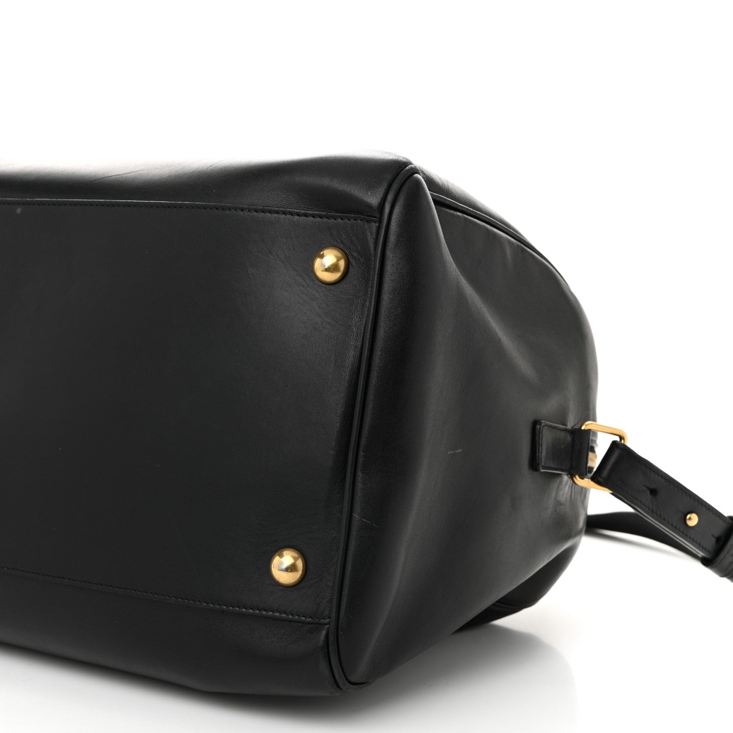 Saint Laurent Calfskin Classic Duffle 12 Black 10 of 12