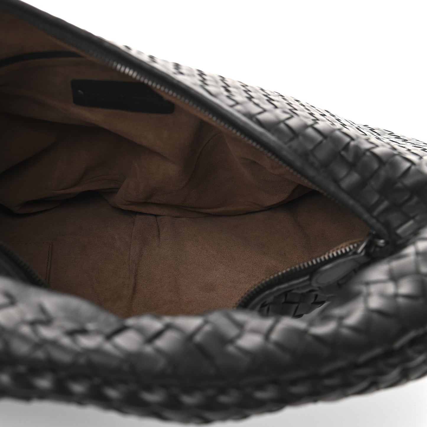 Nappa Intrecciato Large Veneta Hobo Black