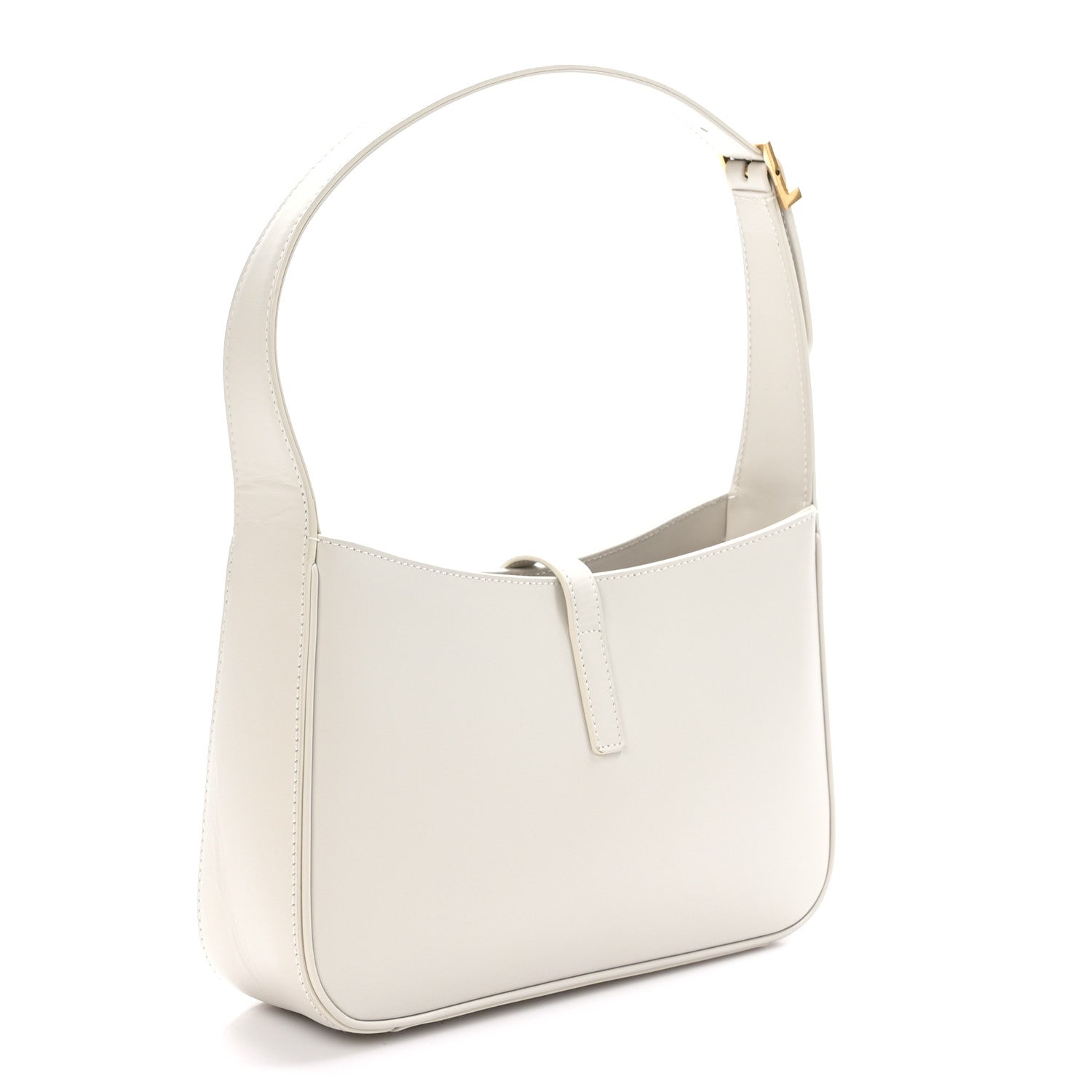 Saint Laurent Smooth Calfskin Le 5 A 7 Hobo Blanc Vintage 3 of 9