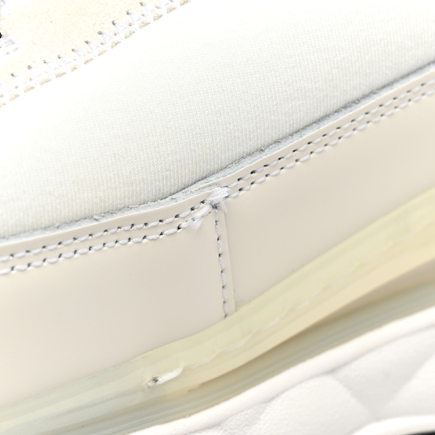 Chanel Velvet Calfskin Mixed Fibers Mens CC Sneakers 46 Ivory Black 11 of 12