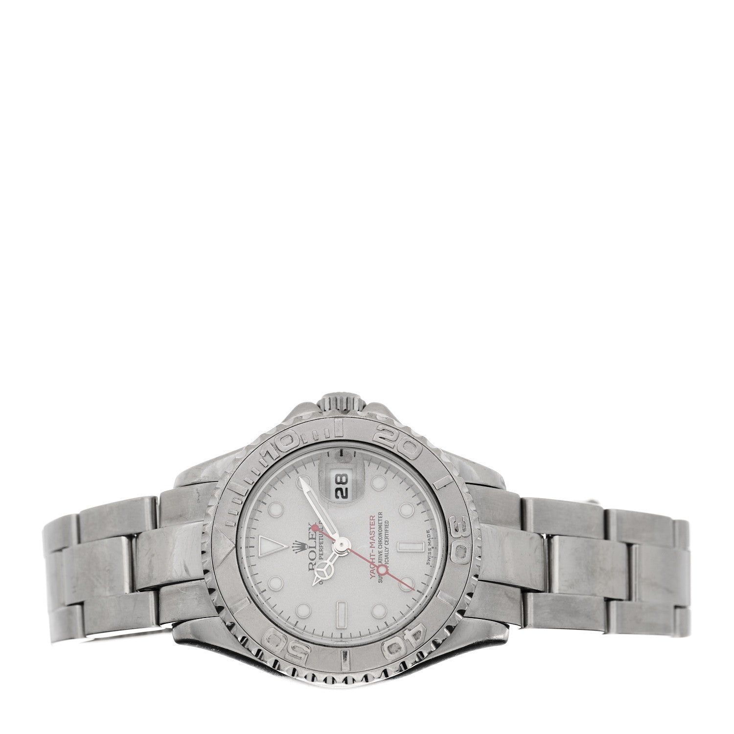 Rolex Stainless Steel Platinum 29mm Yacht-Master Watch Silver 169622 2 of 5