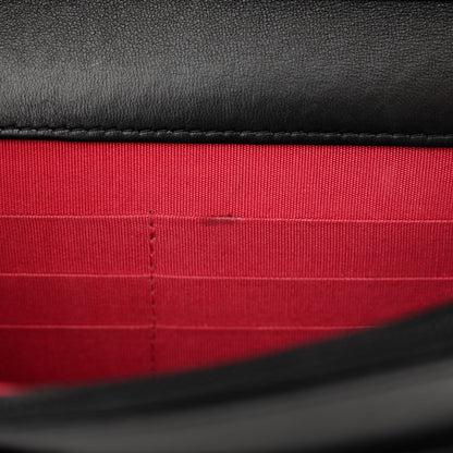 Chanel Lambskin Quilted Chain Around Wallet On Chain WOC Black 12 of 14