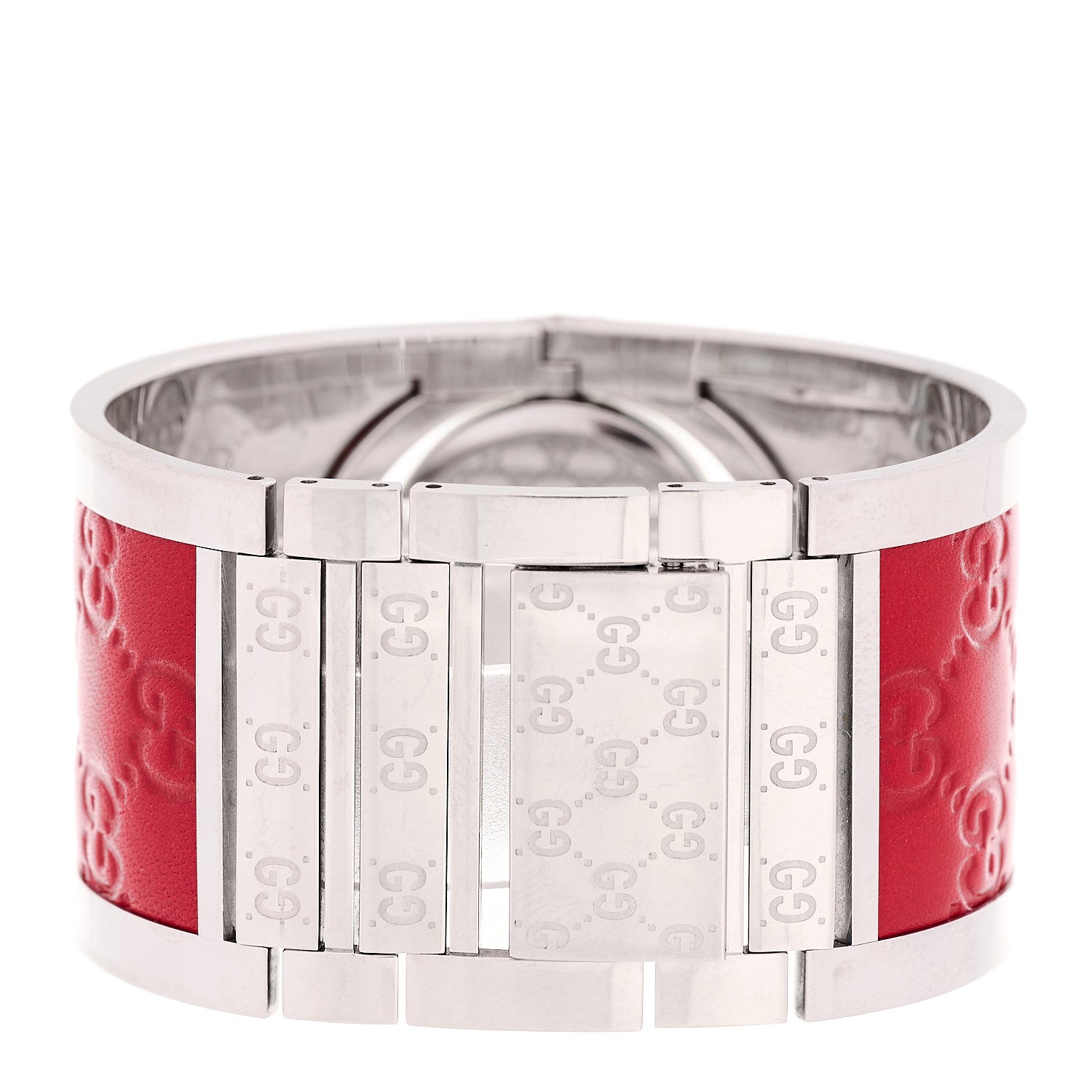 Gucci Stainless Steel Calfskin 33mm Twirl Quartz Watch Red 3 of 4