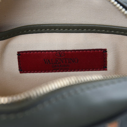 Valentino Garavani Calfskin Rockstud Camera Crossbody Bag Army Green 6 of 6