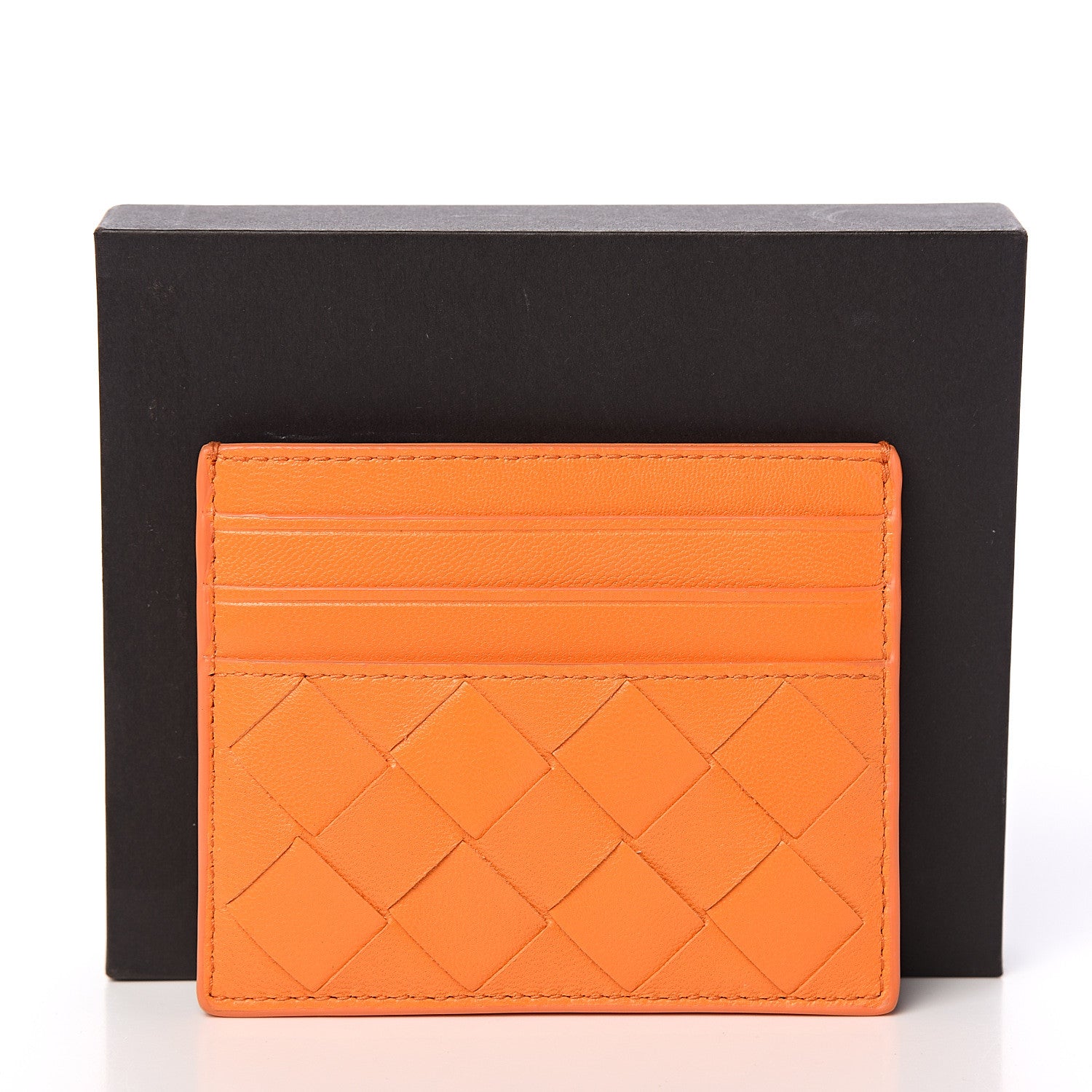 Bottega Veneta Nappa Intrecciato Card Holder Light Orange 6 of 6