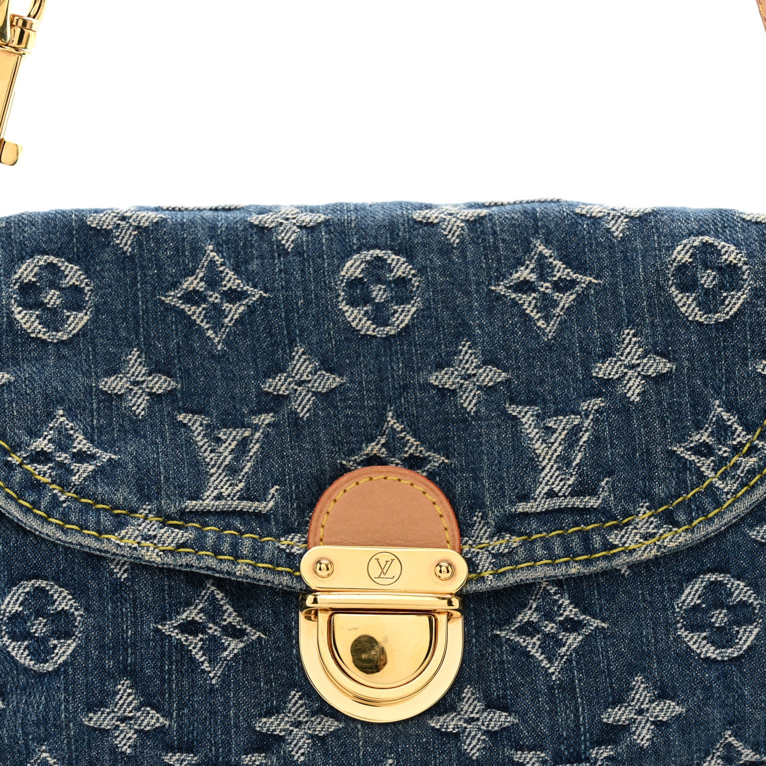 Louis Vuitton Monogram Denim Mini Pleaty Blue 7 of 9