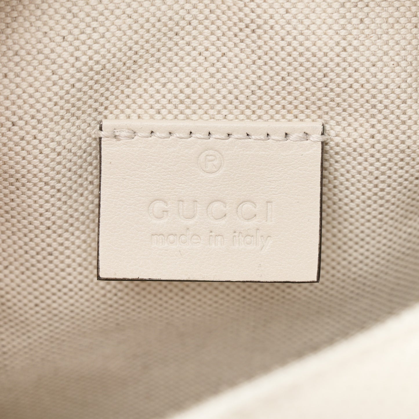 Calfskin GG Tennis Embossed Mini Double Zip Messenger Bag Mystic White