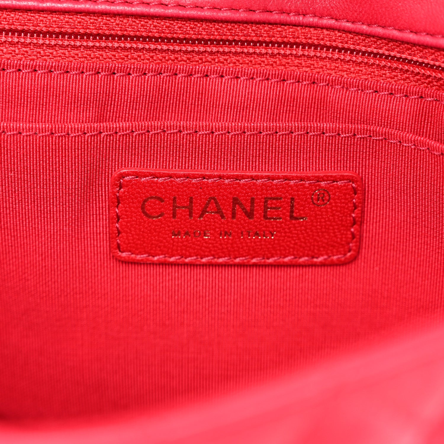 Chanel Lambskin Quilted Valentine Charms Medium Flap Red 6 of 10