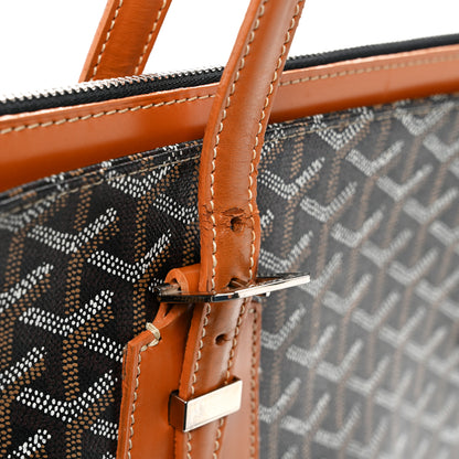 Goyard Goyardine Stripe Sac Marie Galante GM Black Gold 11 of 13