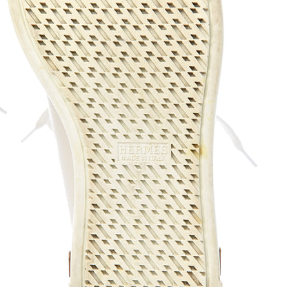 Hermes Calfskin Polo Sneakers 36.5 White 8 of 14