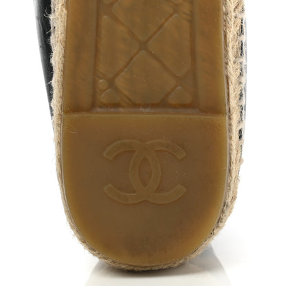 Chanel Lambskin CC Espadrilles 39 Black 7 of 11