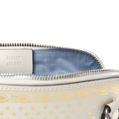Gucci X SEGA Calfskin GUCCY Stars Mini Dome Shoulder Bag Mystic White Gold 9 of 10