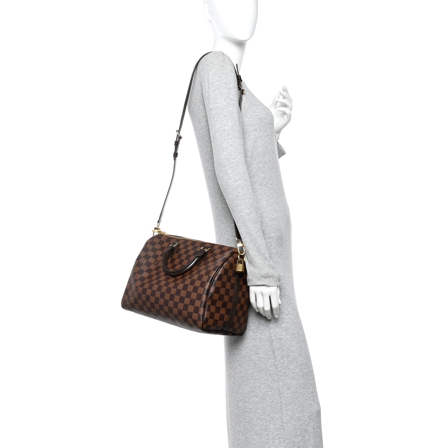 Louis Vuitton Damier Ebene Speedy Bandouliere 30 2 of 10