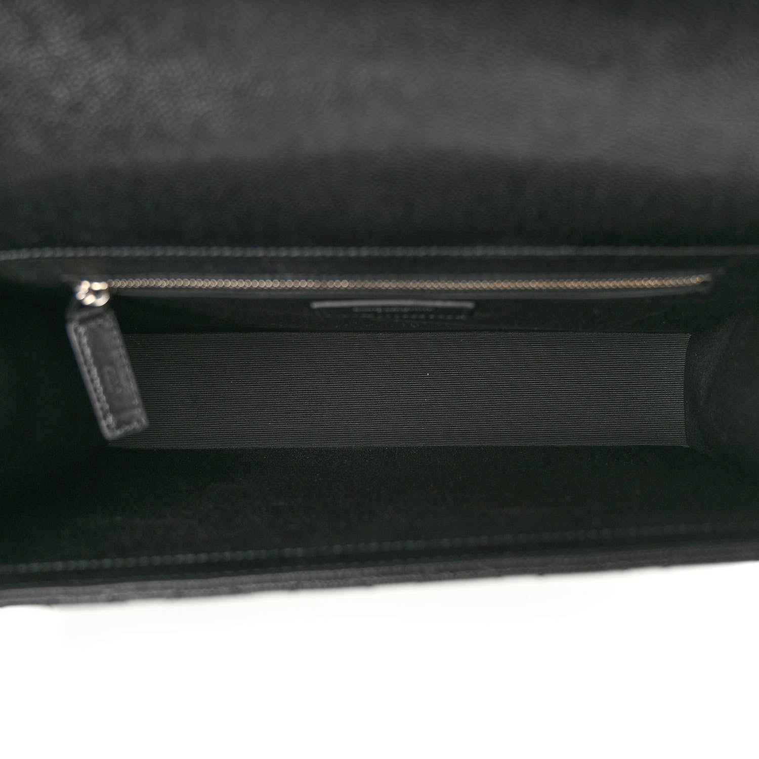 Saint Laurent Grain De Poudre Textured Mixed Matelasse Large Triquilt Monogram Satchel Black 5 of 10