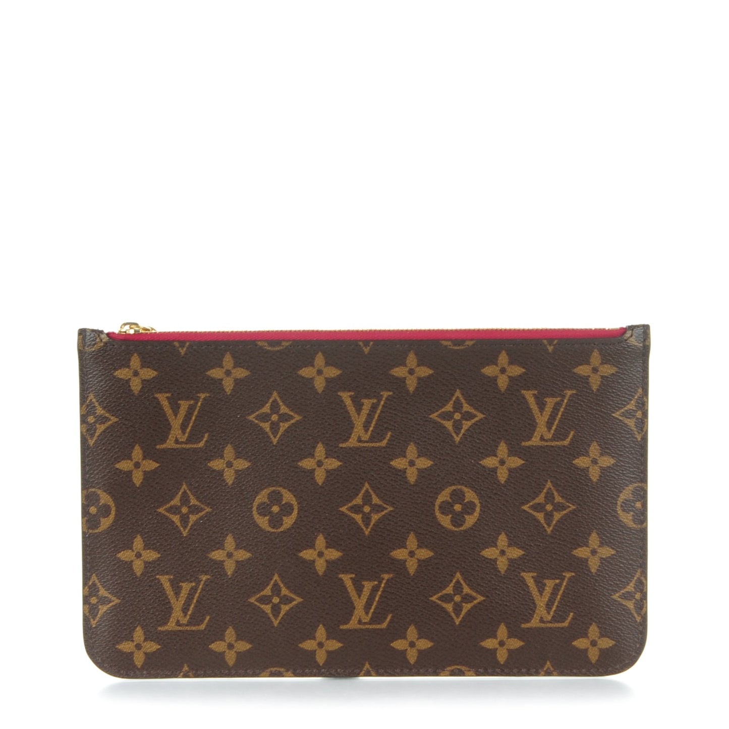 Monogram Neverfull MM GM Pochette Fuchsia