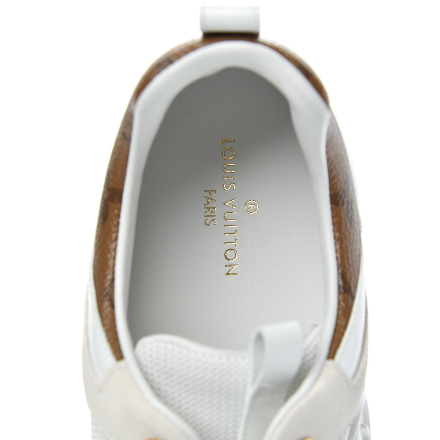 Louis Vuitton Calfskin Monogram Run Away Sneakers 39.5 White 6 of 9