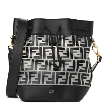 Fendi TPU FF Vitello Grace F is Fendi Grande Mon Tresor Bucket Bag Black 1 of 11