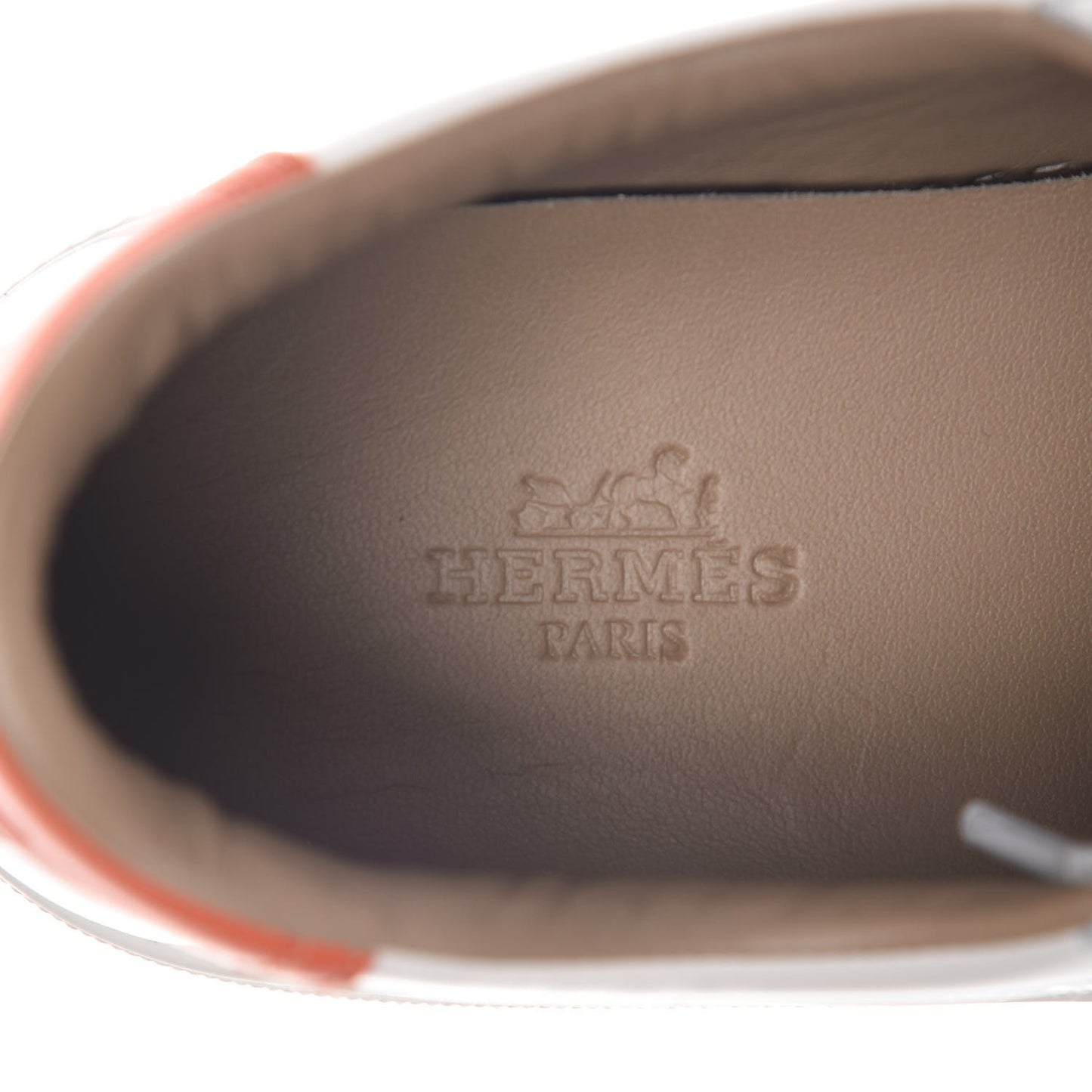 Calfskin Quicker Sneakers 37 Blanc White Orange