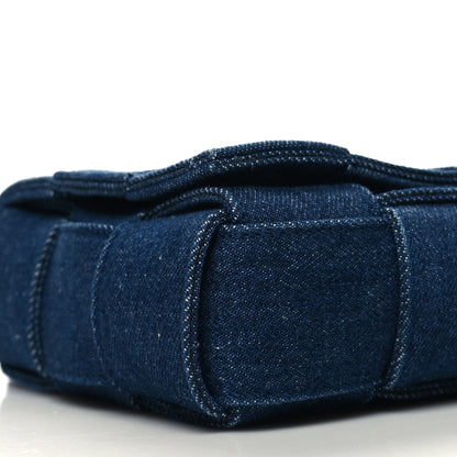 Bottega Veneta Denim Maxi Intrecciato Cassette Crossbody Bag Indigo 9 of 10