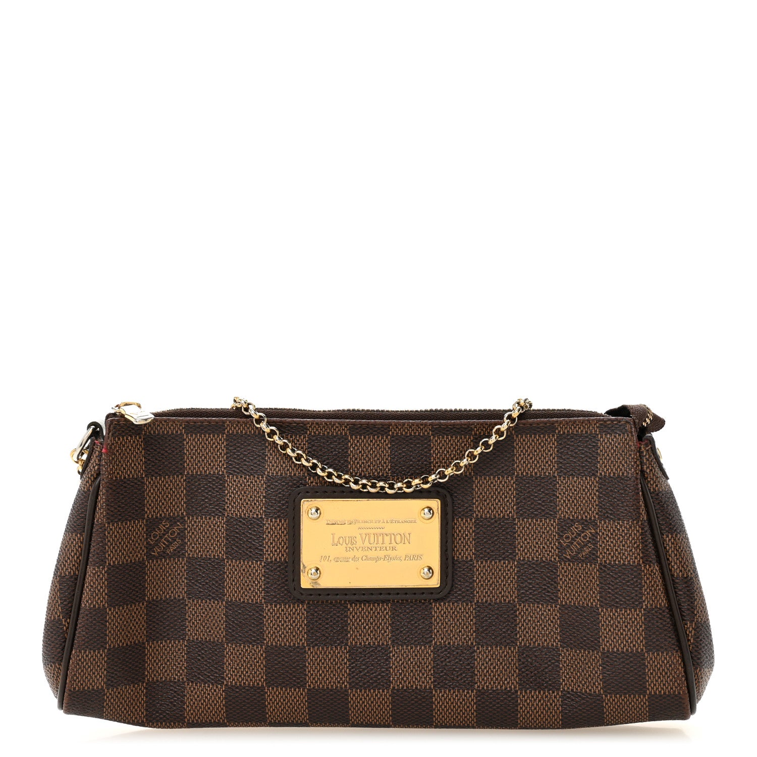 Louis Vuitton Damier Ebene Eva Clutch 1 of 11