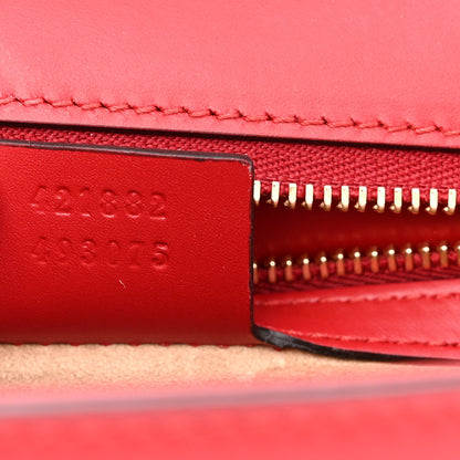 Gucci Calfskin Small Sylvie Shoulder Bag Hibiscus Red 6 of 12