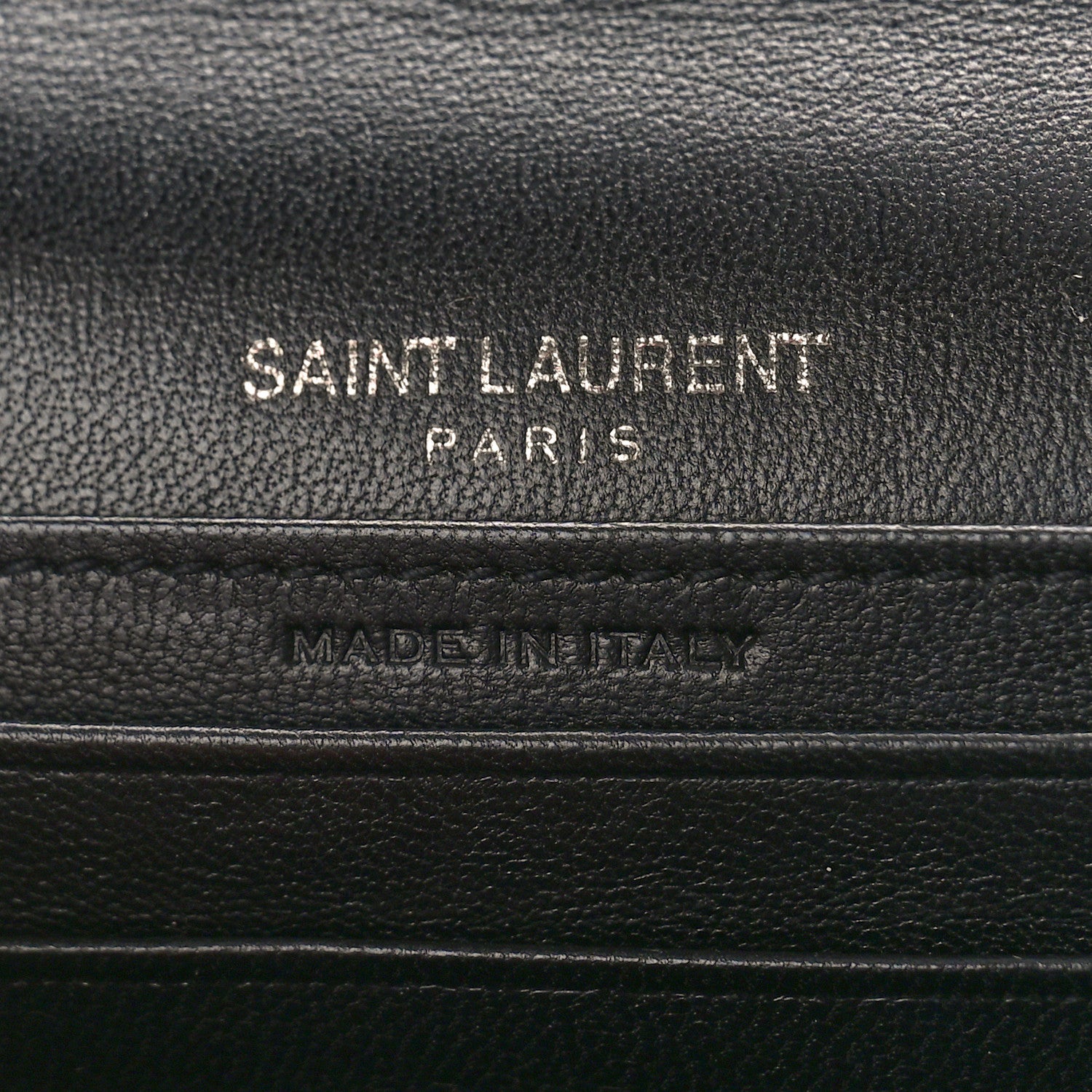 Saint Laurent Snakeskin Monogram Toy Kate Strap Wallet Black Red 6 of 12