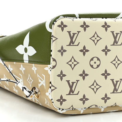 Louis Vuitton Monogram Giant Neverfull MM Kaki 9 of 10