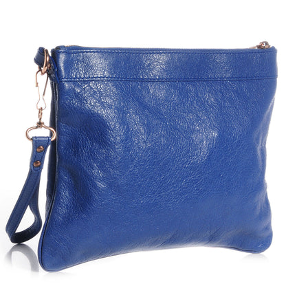 Balenciaga Agneau Giant 12 Rose Gold Hardware Flat Handle Clutch Bleuette 3 of 10