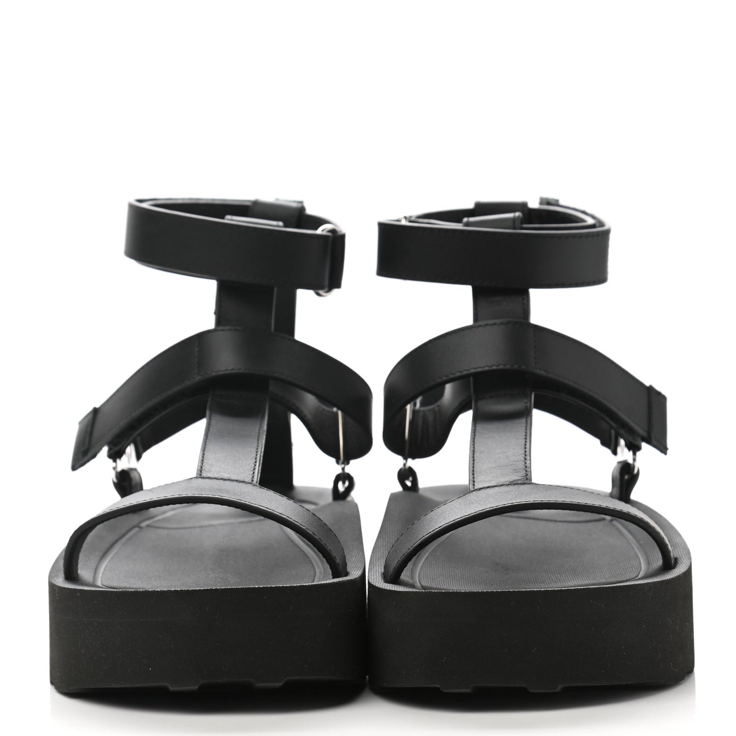Calfskin Womens Enid Sandals 36 Black