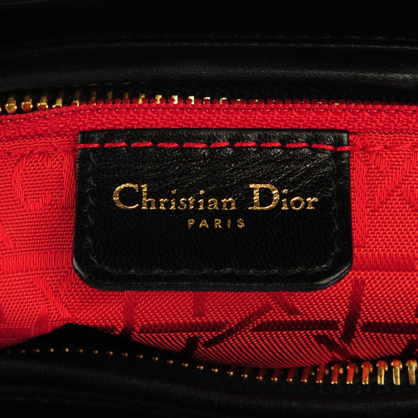 Lambskin Cannage Medium Lady Dior Black