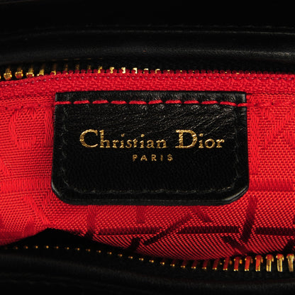 Christian Dior Lambskin Cannage Medium Lady Dior Black 6 of 7