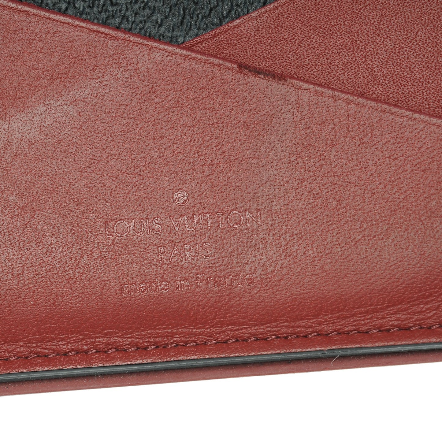 Damier Graphite Pocket Organizer Bordeaux