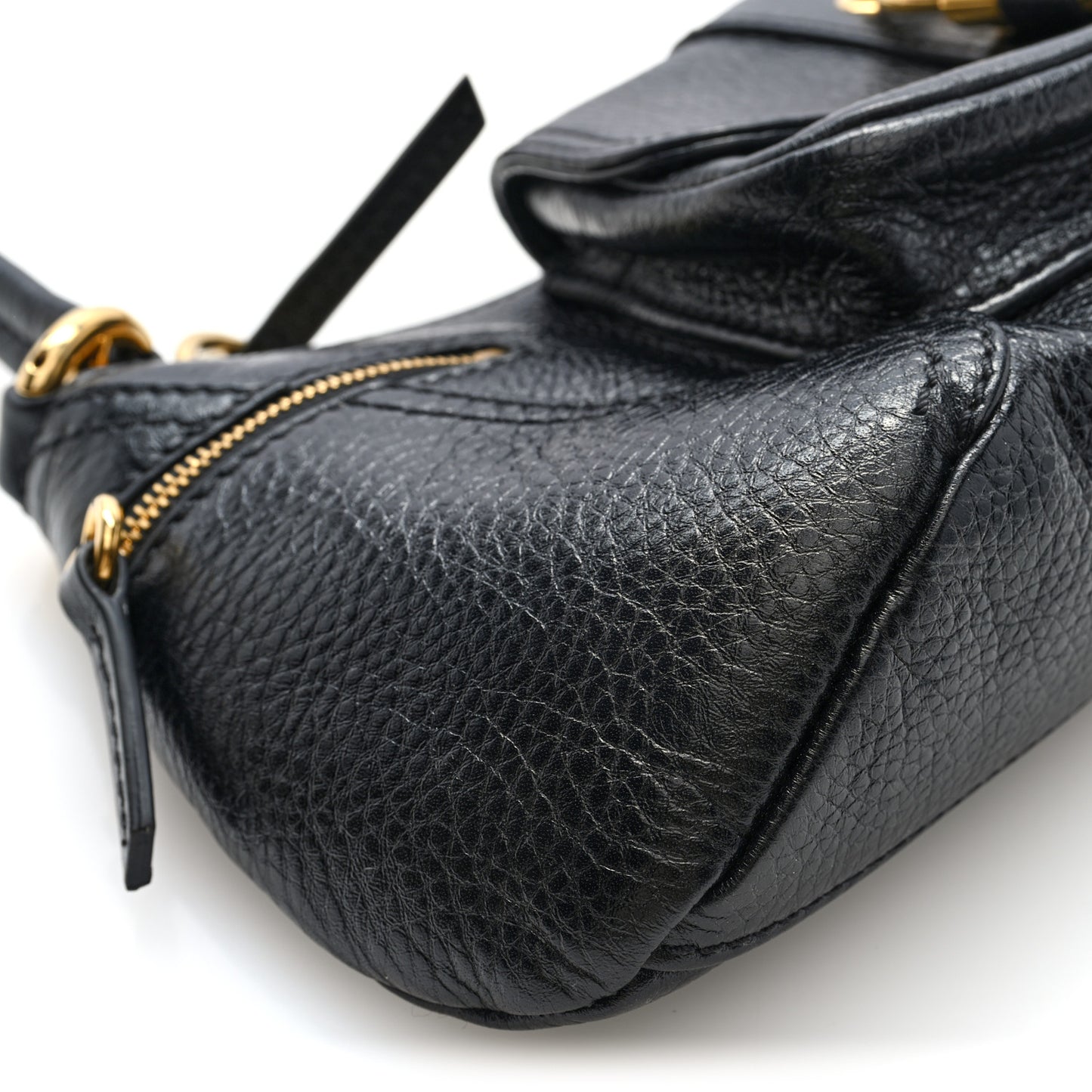 Grained Calfskin The 99 Shoulder Bag Black