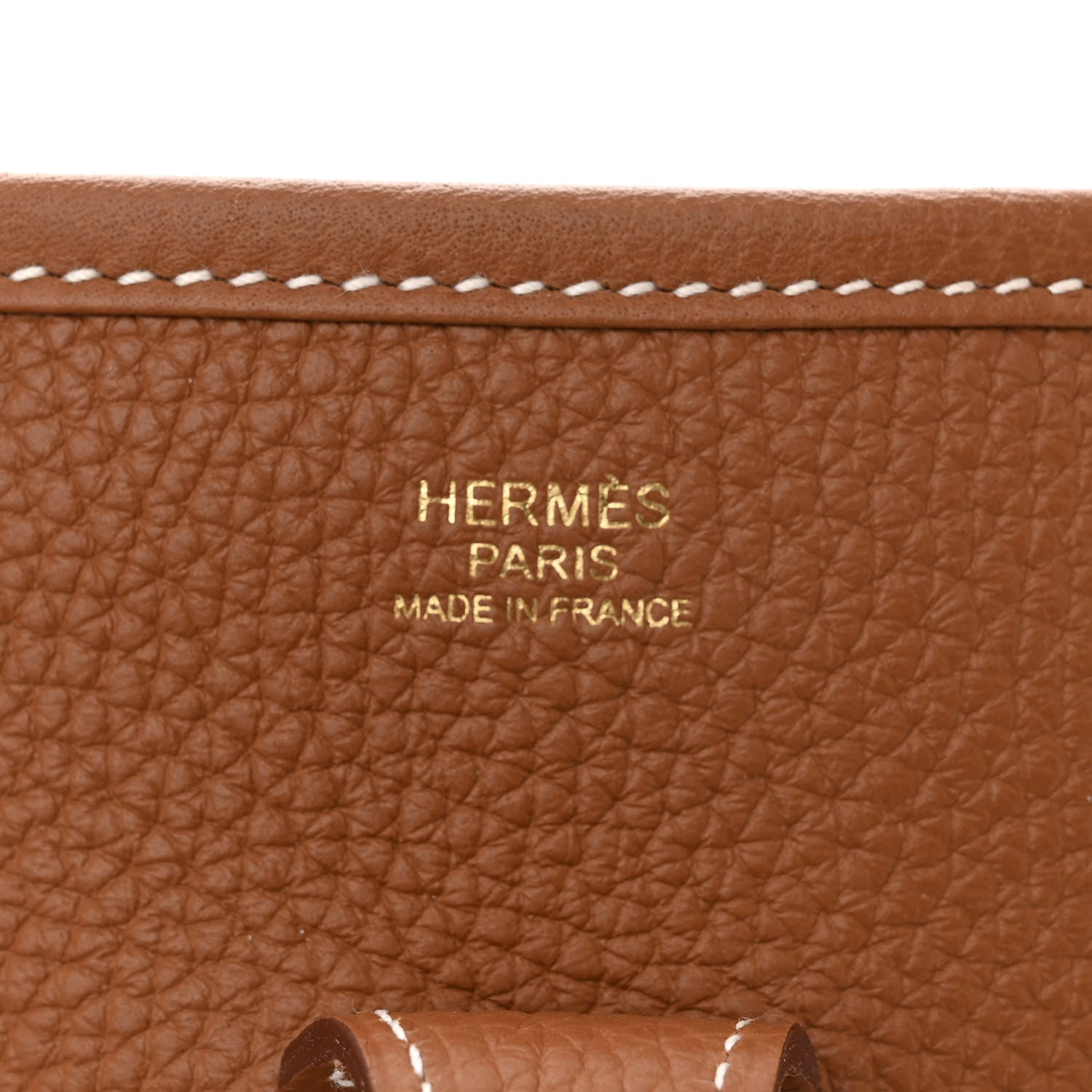 Hermes Taurillon Clemence Evelyne III PM Gold 6 of 10