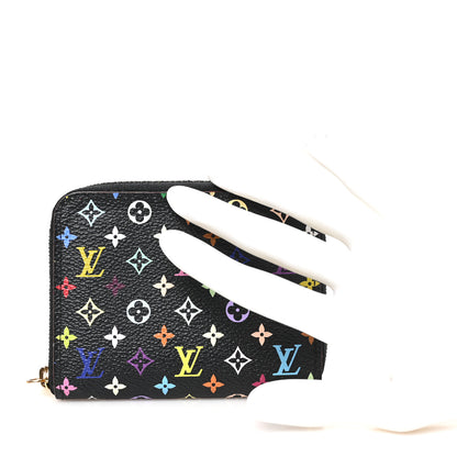 Louis Vuitton Monogram Multicolor Zippy Coin Purse Black Grenade 2 of 7