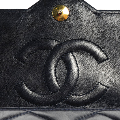 Chanel Lambskin CC Flap Small Navy 6 of 11