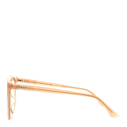 Gucci Acetate Round Frame Crystal Sunglasses GG0729SA Beige 3 of 9