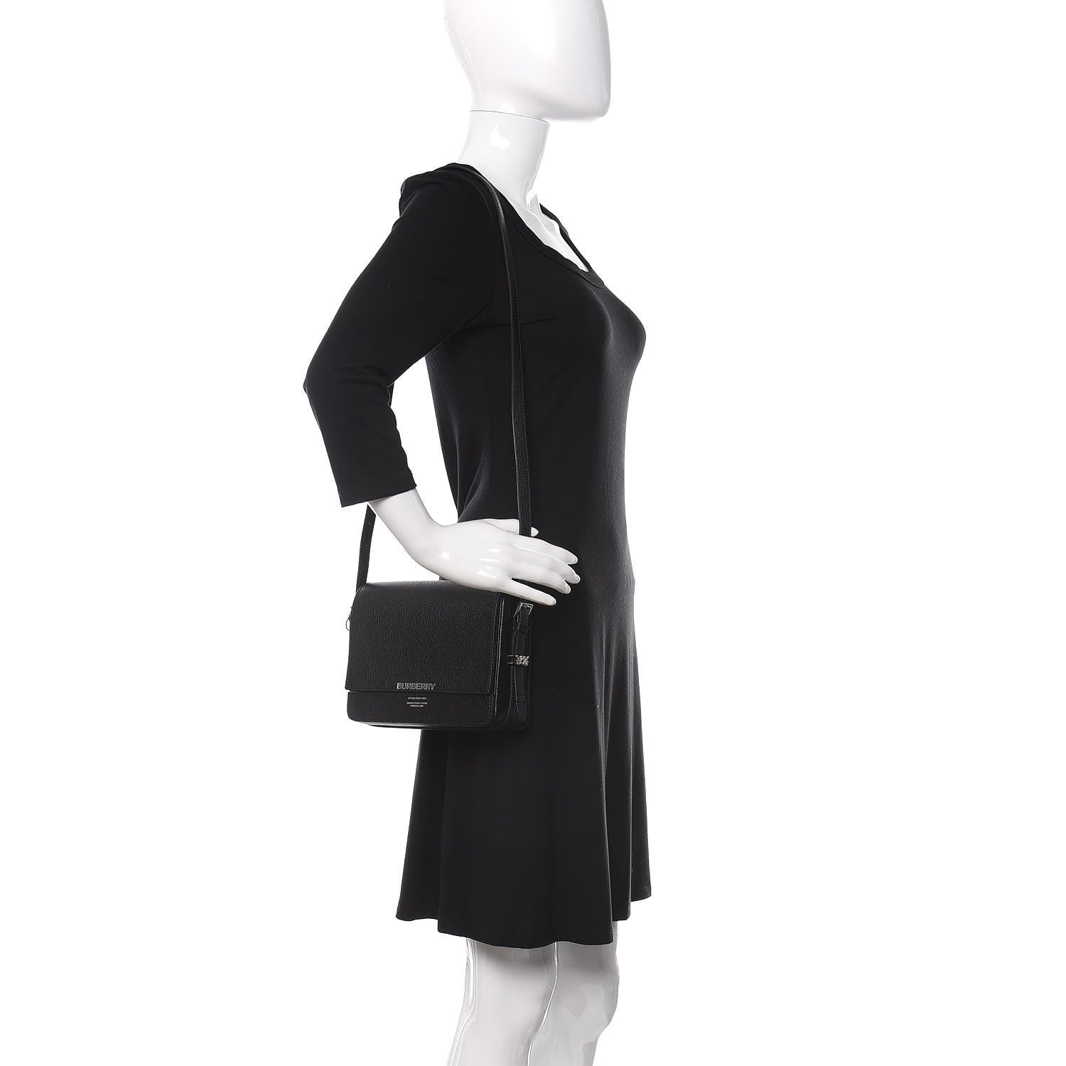 Burberry Goatskin Small Grace Bag Black 2 of 9