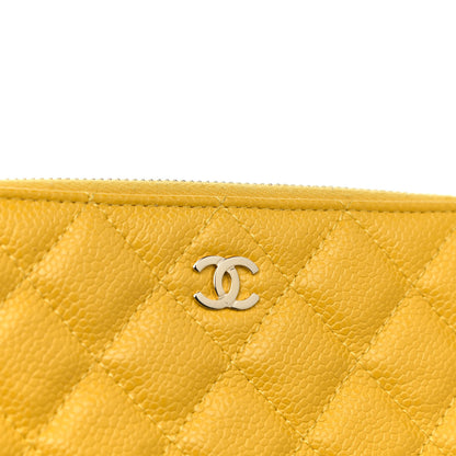 Chanel Caviar Quilted Small Clutch With Chain Yellow 18 of 19